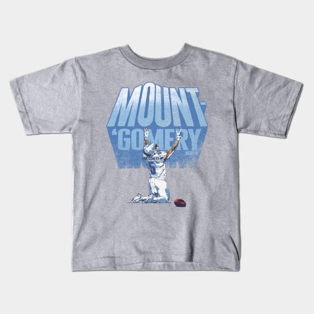 David Montgomery Detroit MOUNTgomery Kids T-Shirt by ClarityMacaws